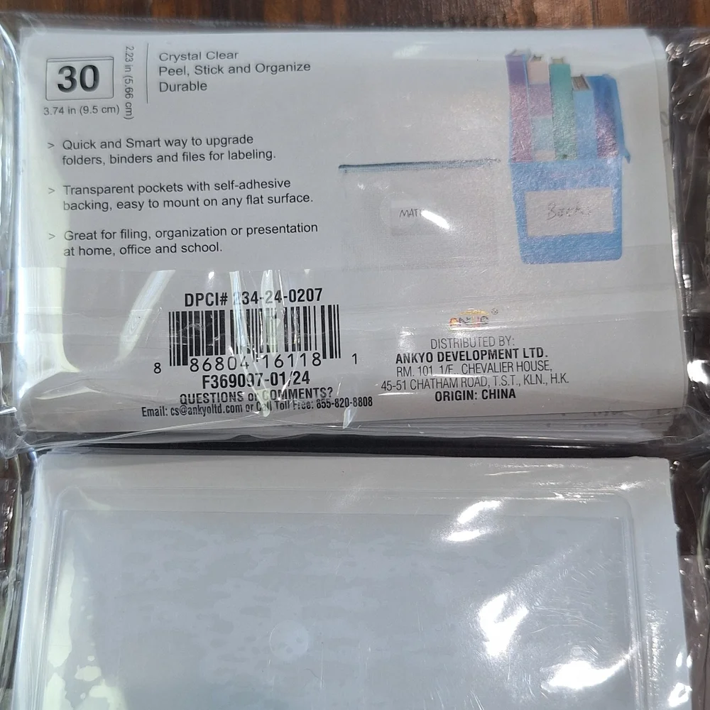 Adhesive Pockets 2 Sets of 30